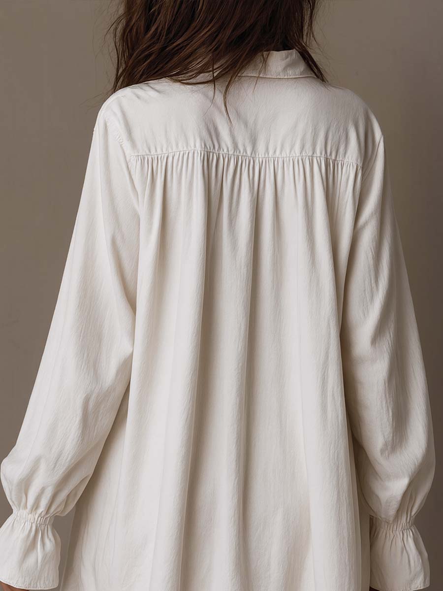 Lucia | Overhemdjurk met Kanten Details