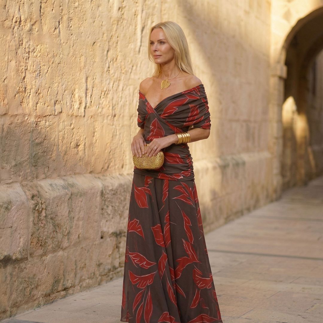 Poppy | Elegante Bladerenjurk