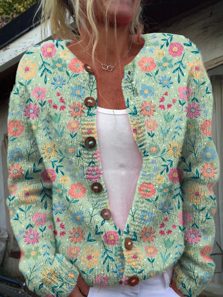 Foxfield™ | Dames Vintage Bloemenvest