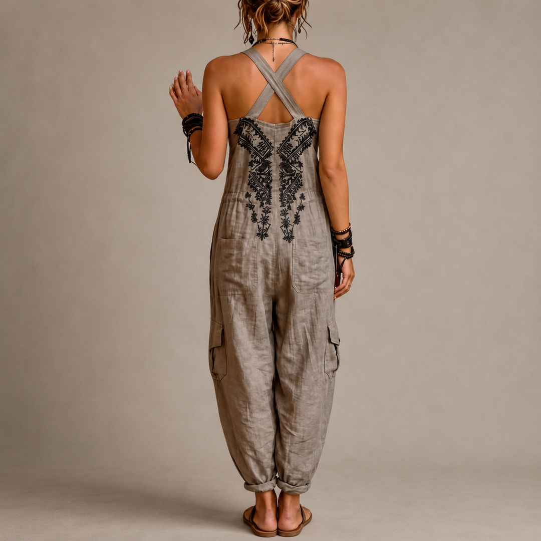 WREN | Boho-overalls jumpsuit met haremmodel