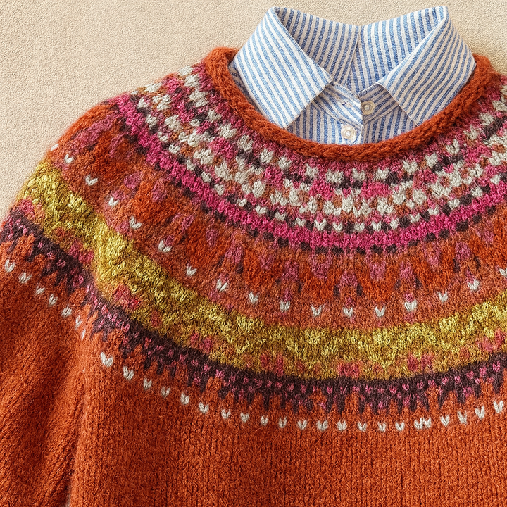 Simona™ | Chique Vintage Gebreide Trui