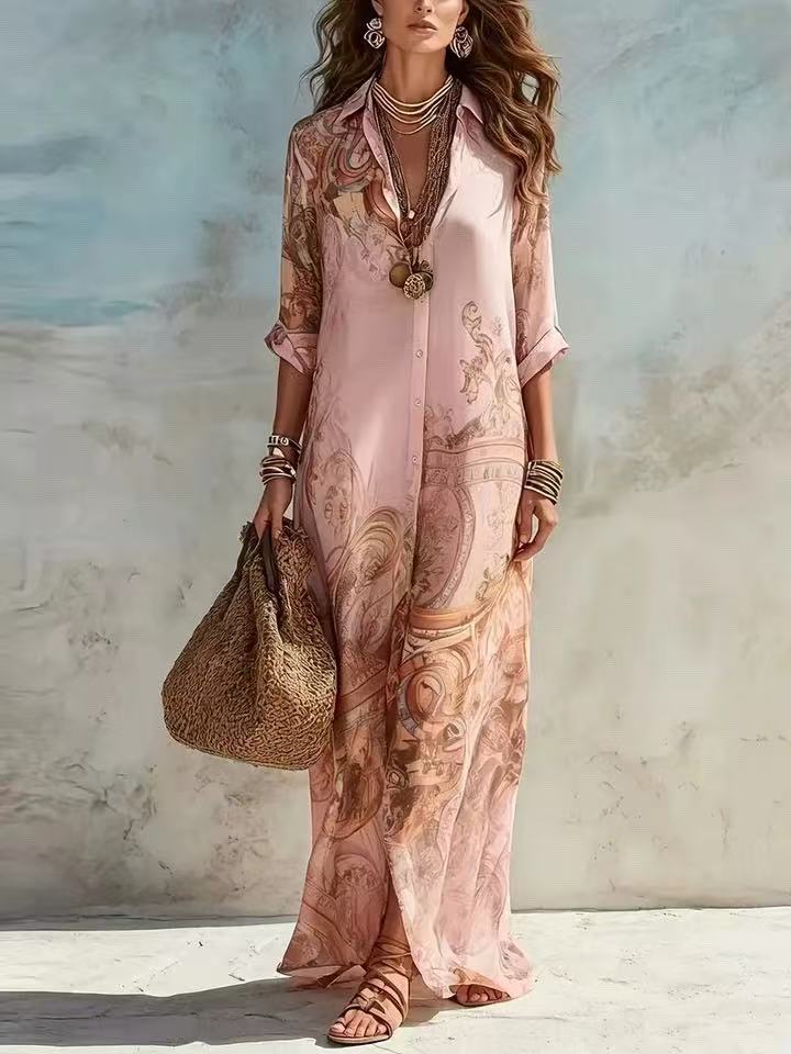 Margot | Maxi met barokprint
