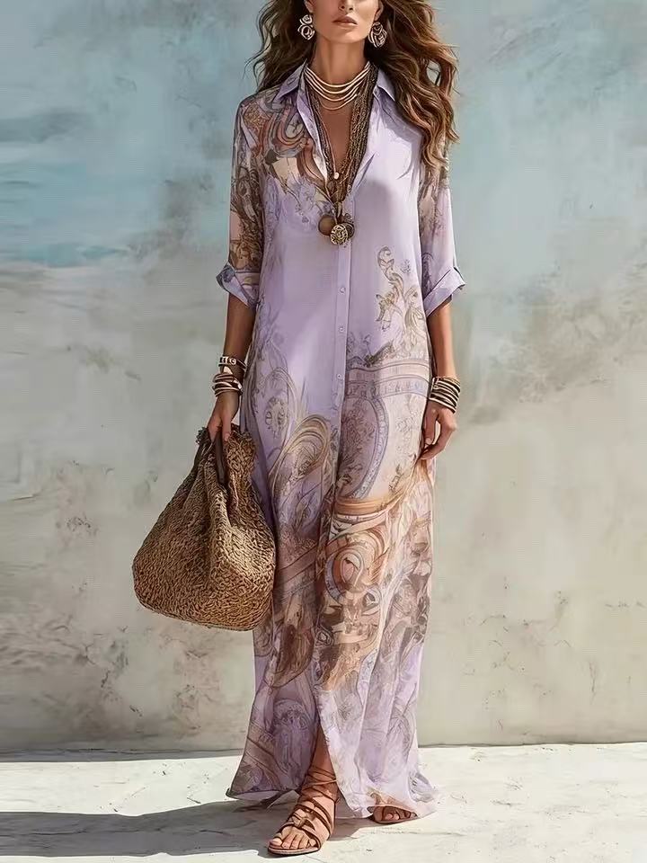 Margot | Maxi met barokprint