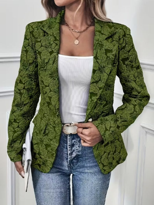 Getailleerde Paisley Jacquard Blazer voor Dames
