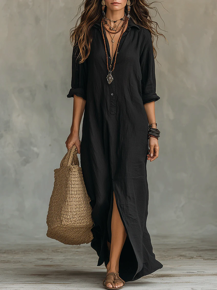 WILLOW | Moeiteloze Maxi-jurk Flatteus Silhouet Veelzijdige Dagelijkse Kleding