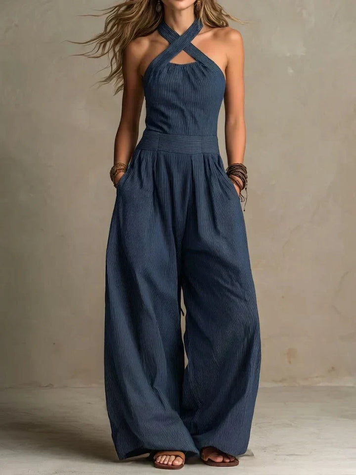 Bianca | Jumpsuit met een elegante overslaghals
