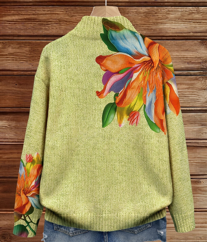 Ophelia | Tropical Lily vest met rits