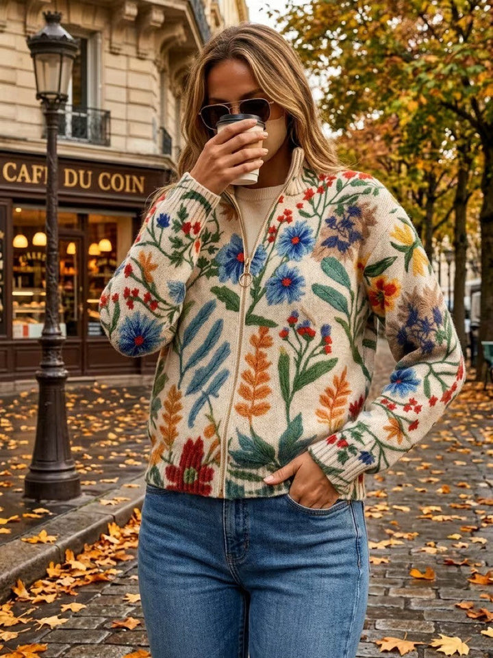 Clementine | Vest met rits Botanische Tuin