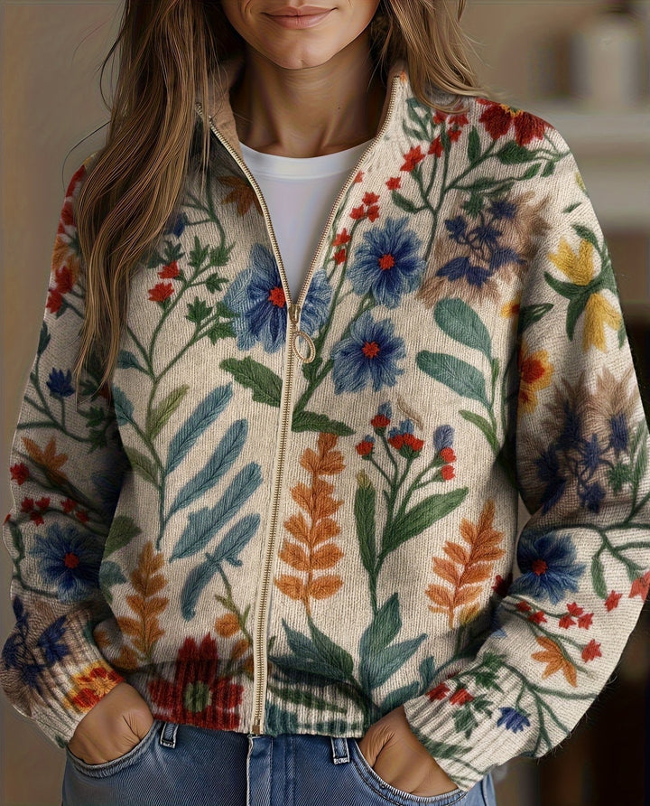 Clementine | Vest met rits Botanische Tuin