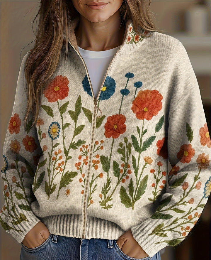 Juniper | Wildbloemenweide Vest met Rits